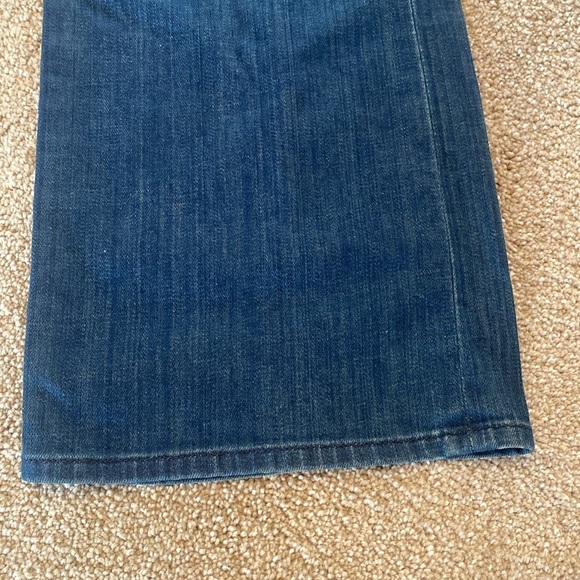 7 For All Mankind Button Fly Relaxed Flare Jeans Blue Size 31 TALL 32” - Picture 2 of 12